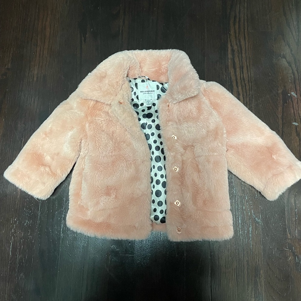 Urban Republic mink pink coat size 2T